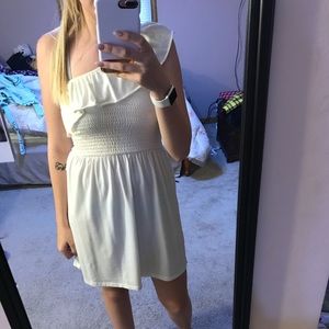 White off the shoulder dress